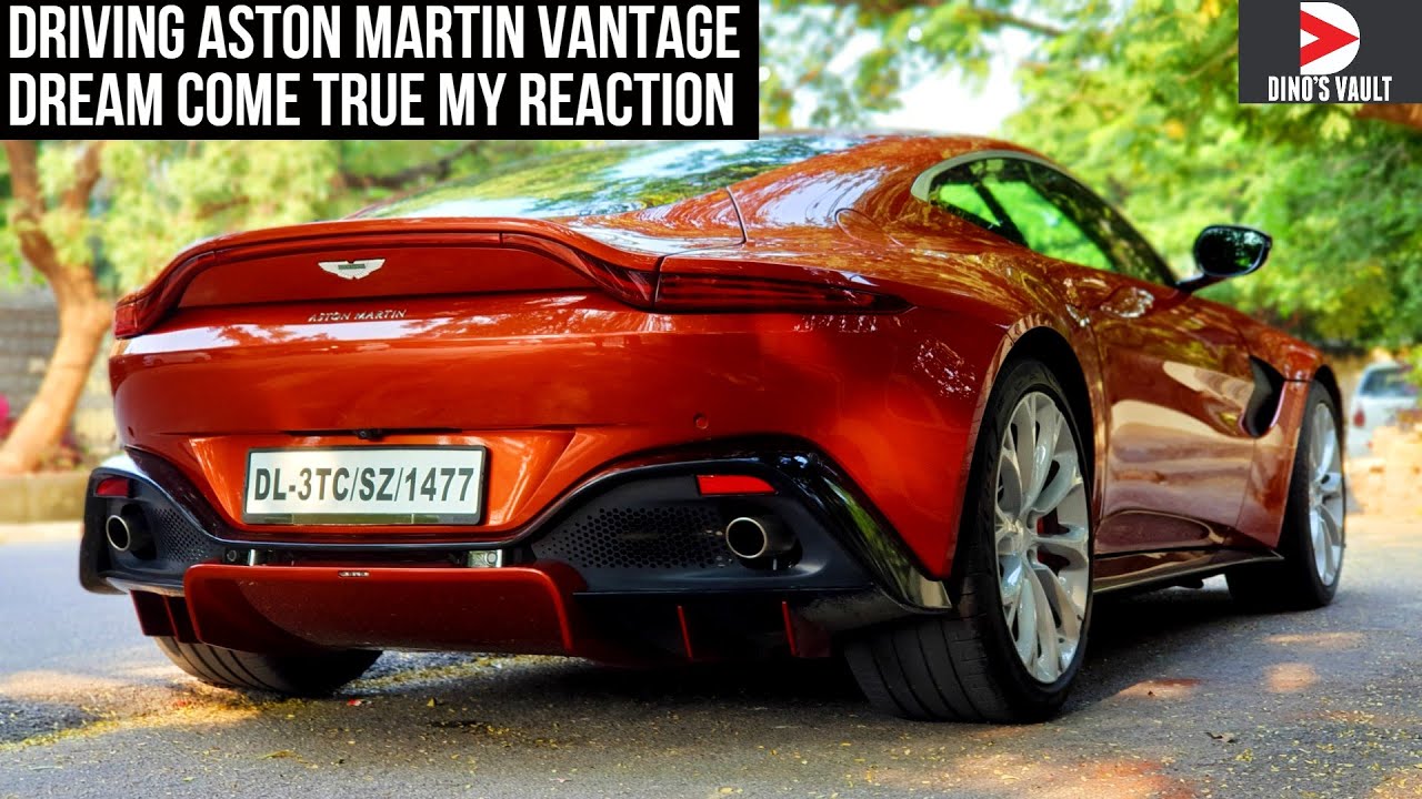 Driving Aston Martin Vantage Dream Come True V8 Sound Supercars in India 2020 #Cars@Dinos