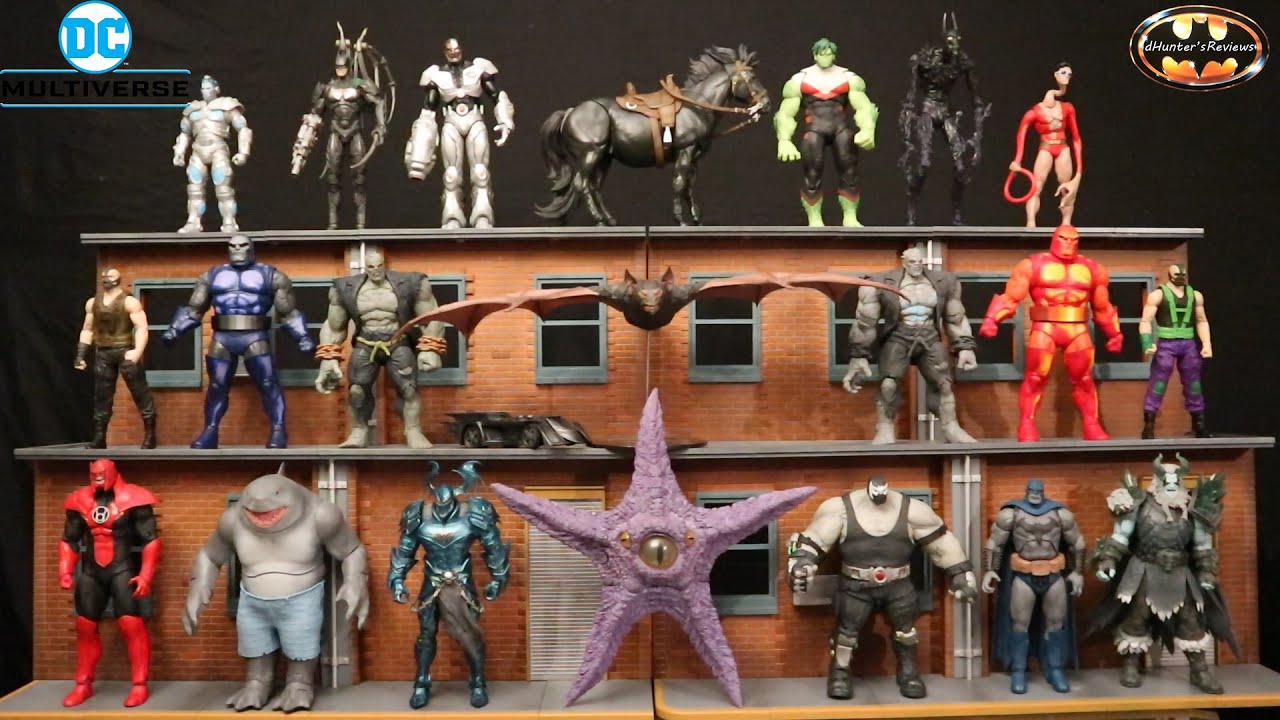 Видеообзор всей коллекции фигурок McFarlane DC Multiverse Collect To Build A Figure Waves.