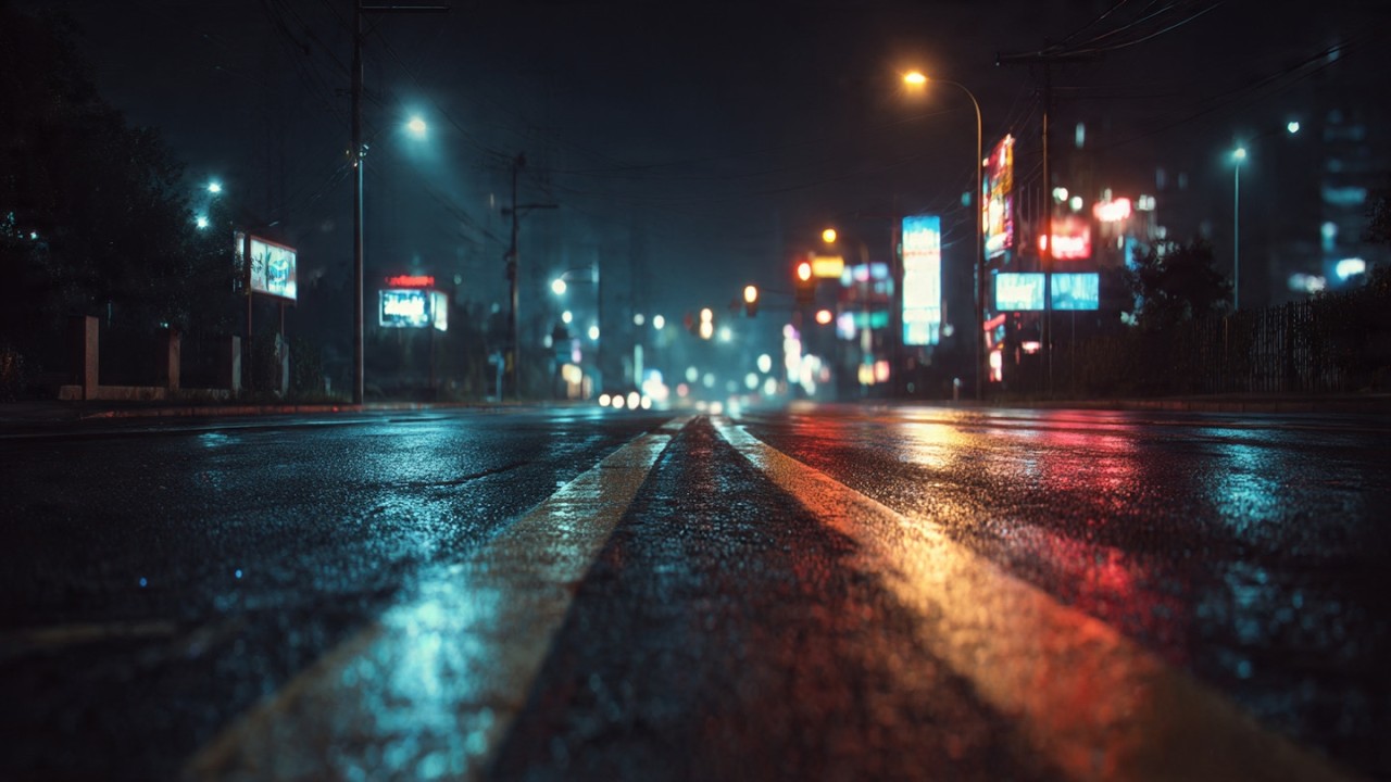 Silent City Lights 🌙 Peaceful Night Ambience for Deep Sleep, Relaxation & Study (4K)