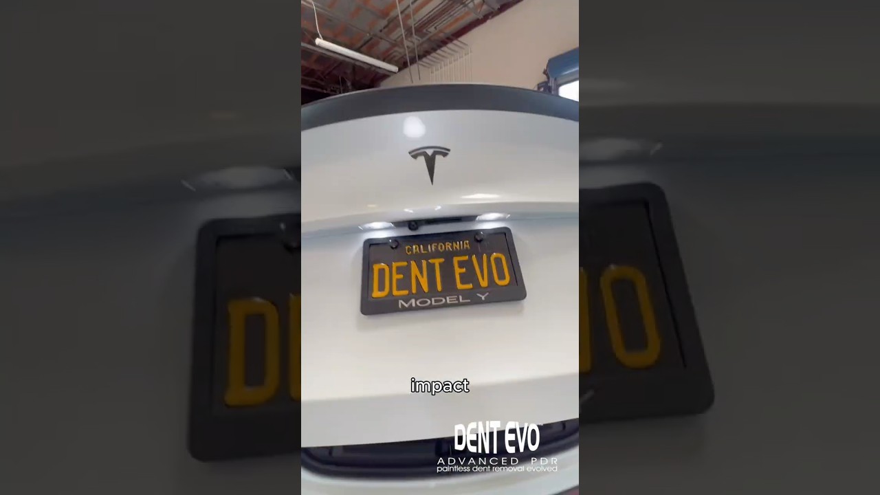 Tesla Model Y Liftgate Hatch Dent #PDR #DentFix #AutoBody