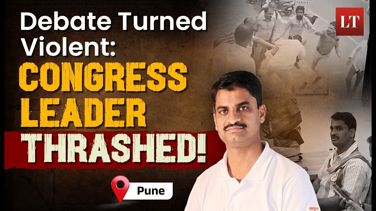 Hindutva Activist Thrashed Congress Spokesperson As Debate Turned Violent | Lokmat Times