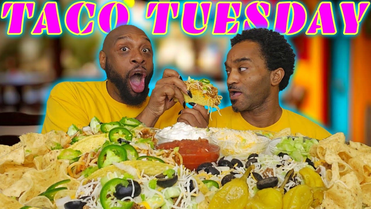 ULTIMATE TACO TUESDAY | SPAGHETTI TACOS | TACO SALAD | MUKBANG | HUBBY EDITION