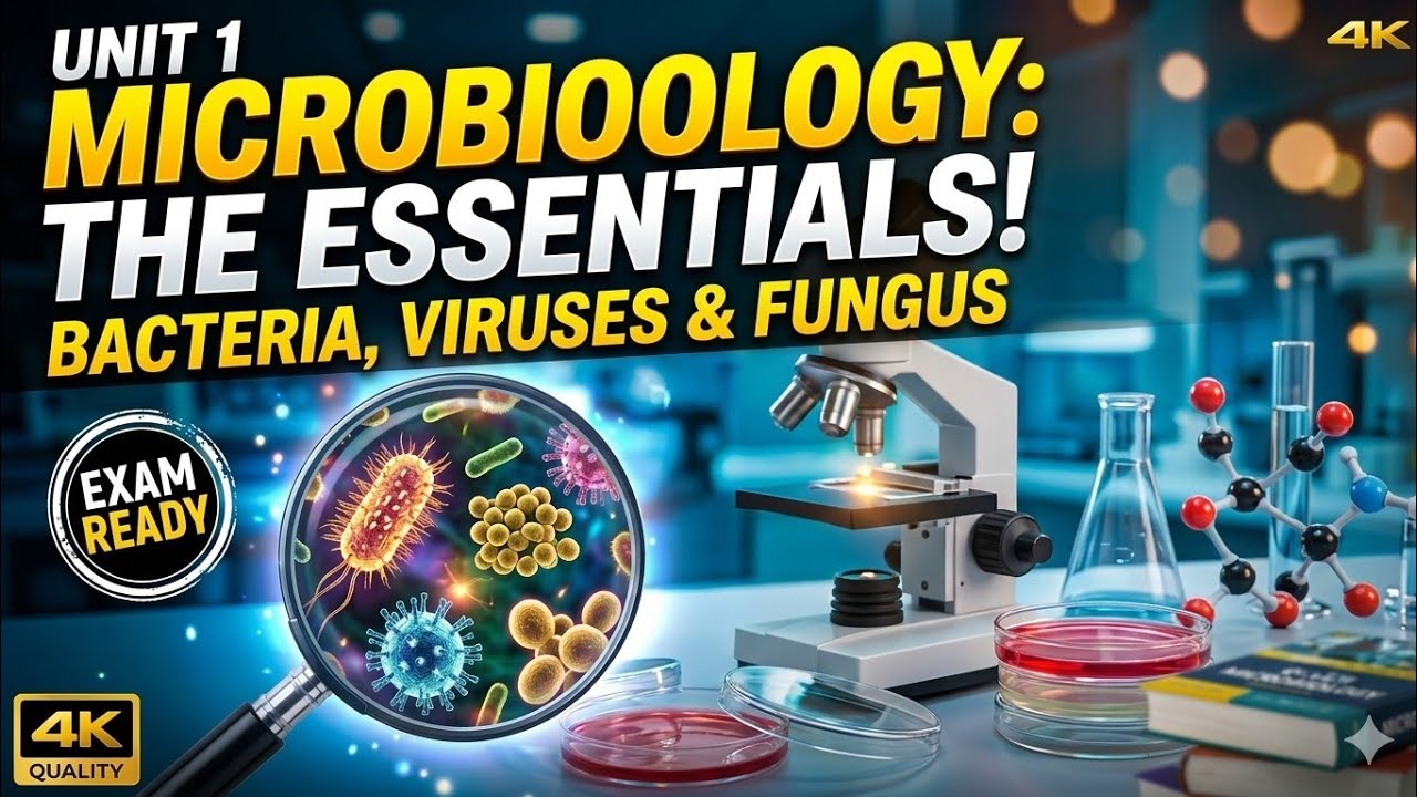 Unit 1 Microbiology | Basics of Microbes for Nursing & Medical Students