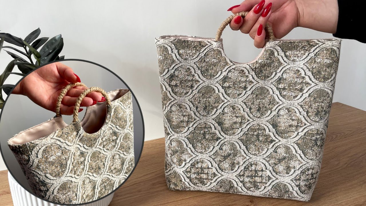 This Tote Bag Made with Just a Few Simple Steps / Ring handle bag | بیا یک کیف متفاوت بسازیم!