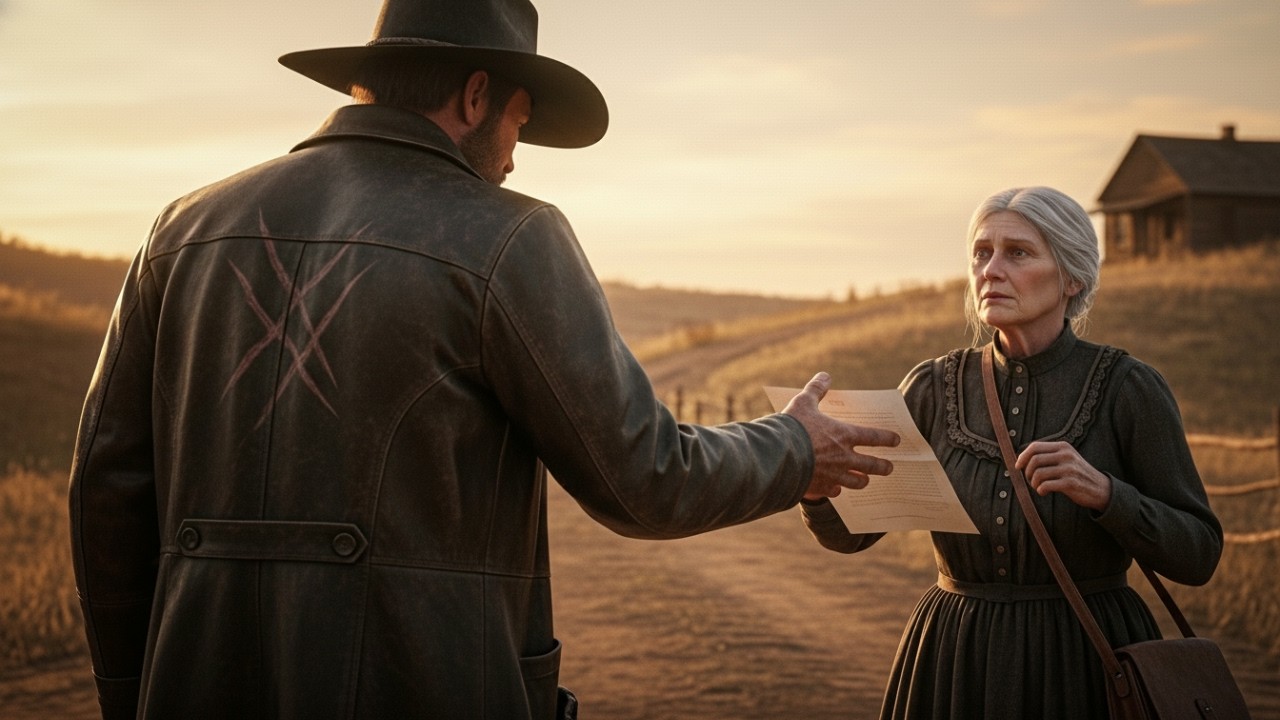 My Arms Are Empty,” She Whispered — The Giant Cowboy Said, “Then Take My Name.”