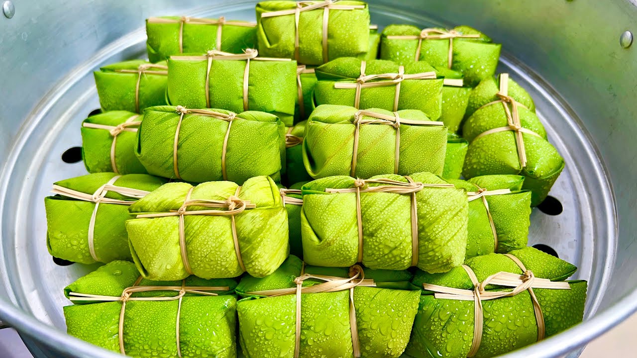 ข้าวต้มมัด ข้าวต้มผัด สูตรนี้อร่อยมาก!วิธีห่อให้แน่นสวย