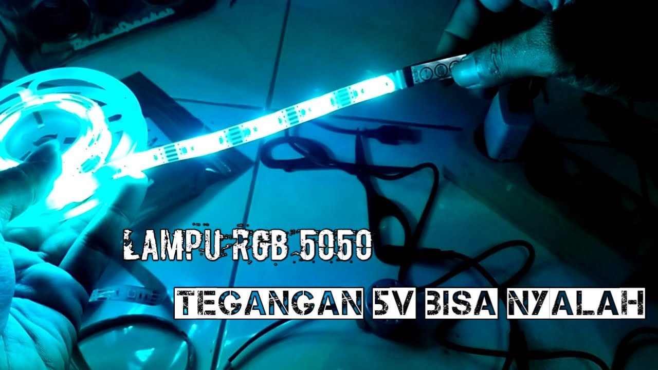 lampu layang-layang led strip rgb 5050,tegangan 5v hemat batre bisa pake dinamo ( tutorial )