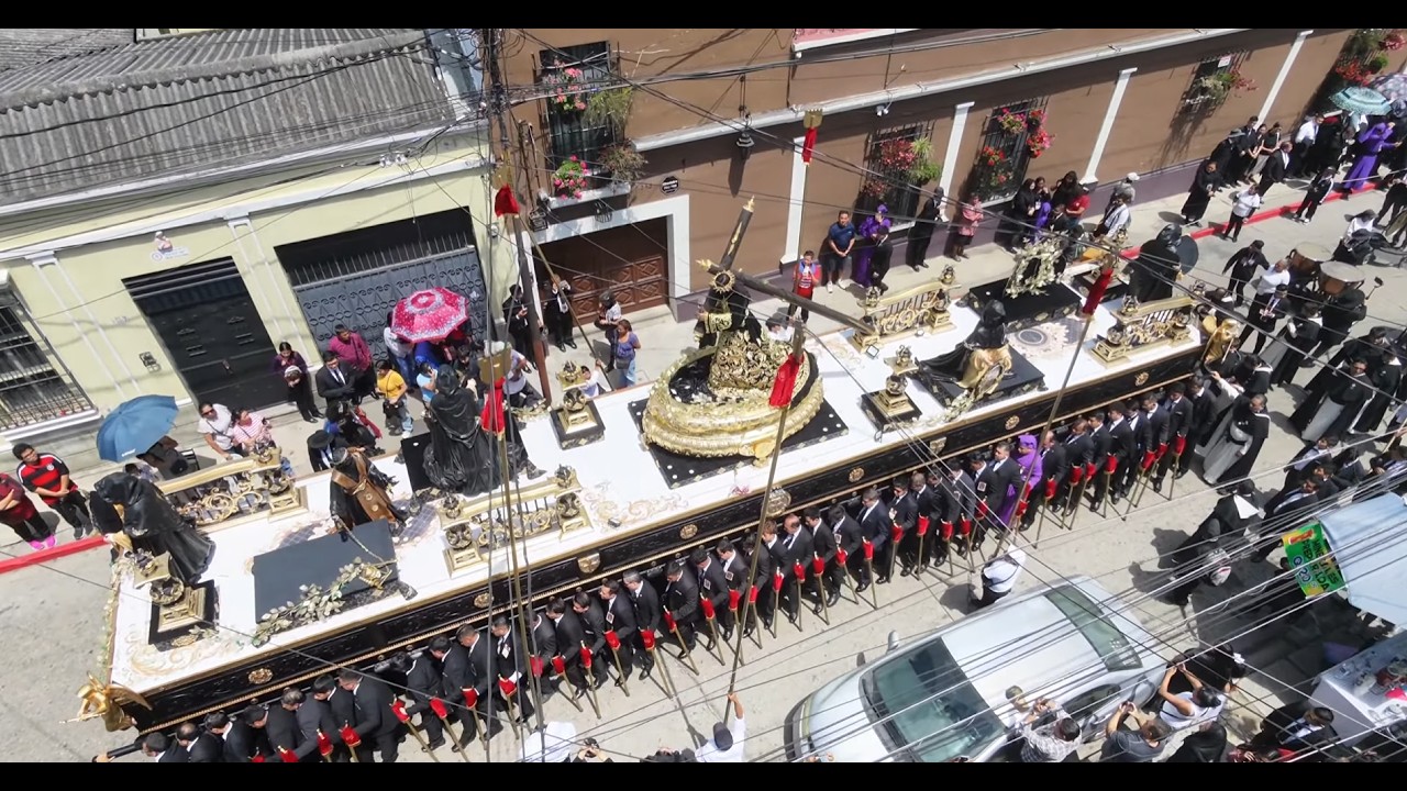 Semana Santa 2026 Guatemala: Jesús Nazareno de la Buena Muerte, cruce 4ta calle, zona 1