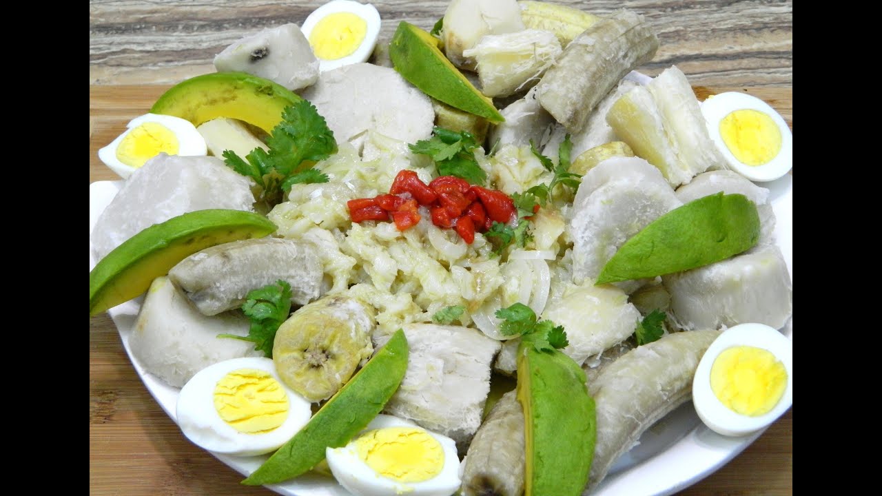 Ensalada de Bacalao con Viandas or Codfish salad with Root vegetables