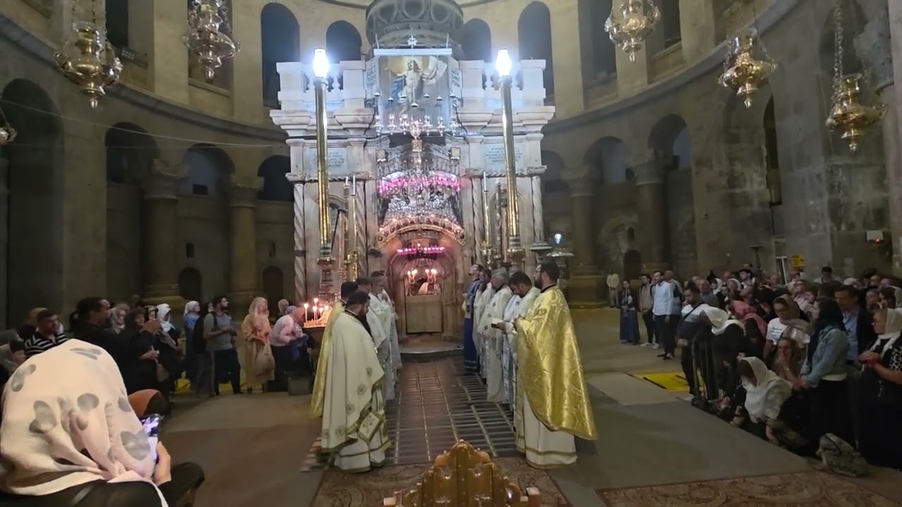 Trisagion beautifully CHANTED at the Holy Sepulchre in Jerusalem 