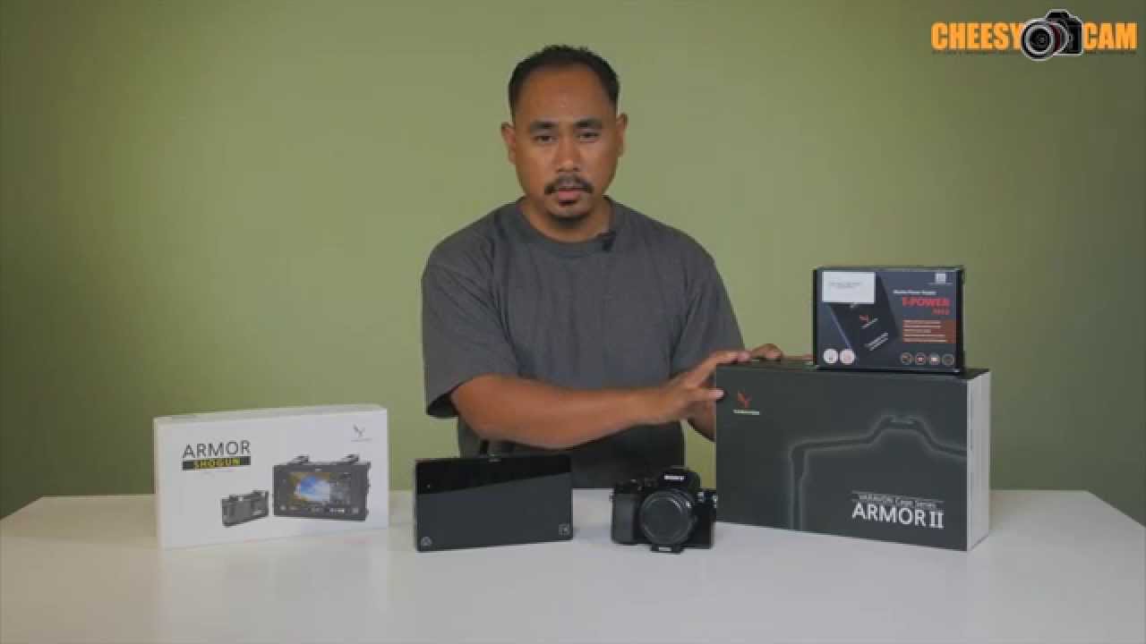 Varavon Sony A7s Armor II Cage Atomos Shogun Armor Cage and A7s External Battery