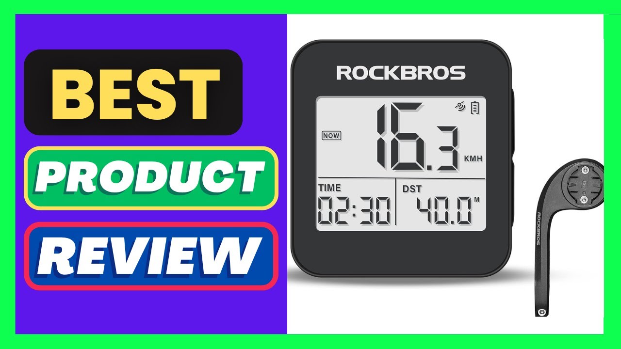 ROCKBROS GPS Bike Computer with Mount, Cycling Computer
