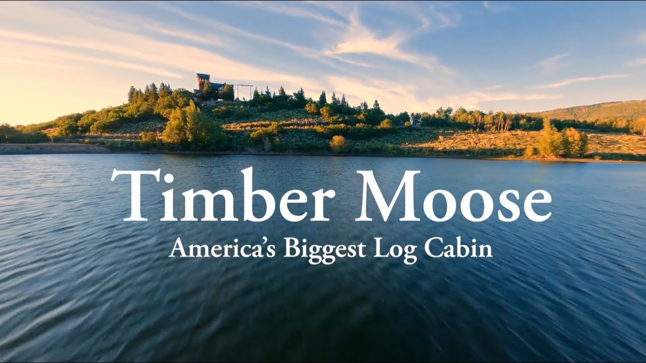Amazing drone video of Timber Moose Lodge, America's Biggest Log Cabin