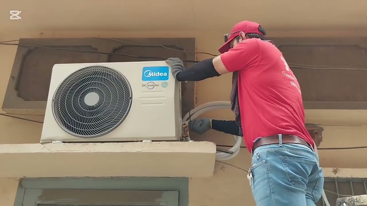 Midea dc inverter ac 1.5 ton installation|| Midea ac  Features|| pakistan best inverter ac #midea