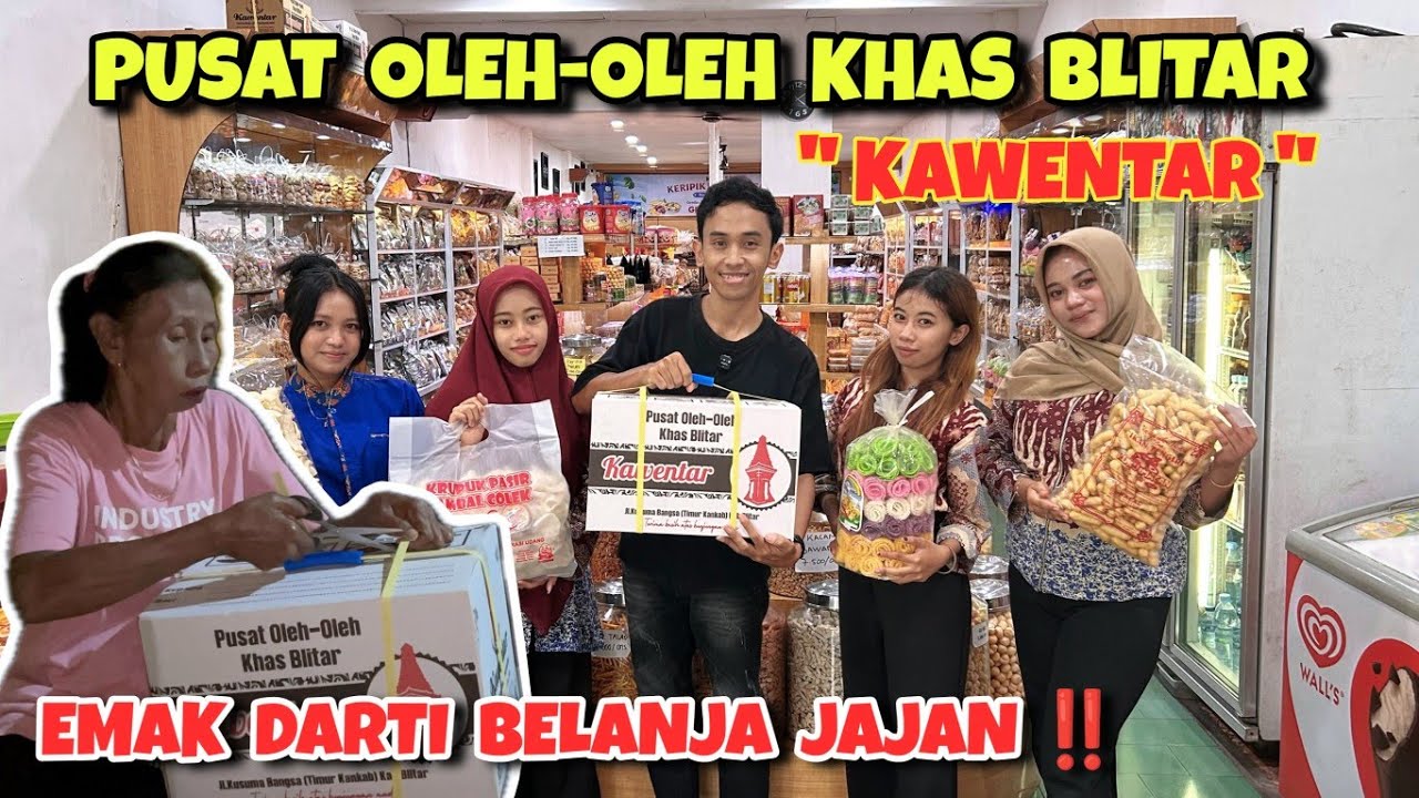 Emak Darti belanja jajan lebaran ‼️ Pusat oleh2 khas Blitar KAWENTAR