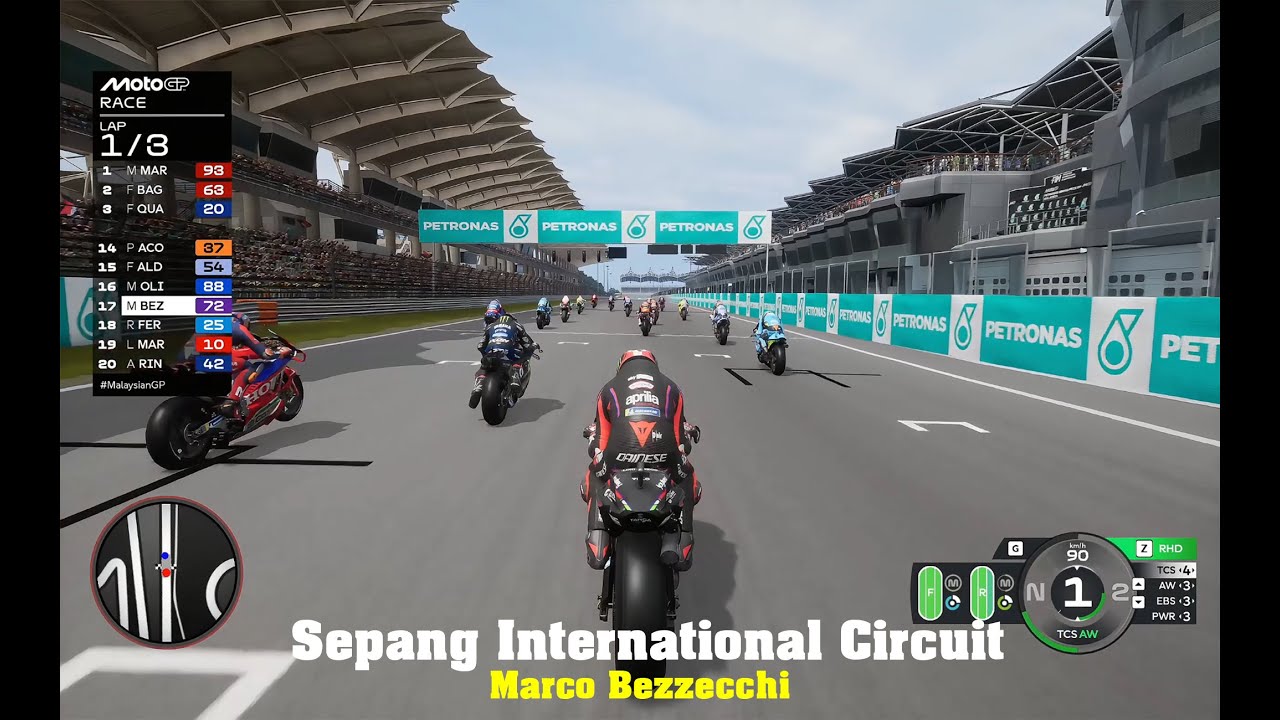 Marco Bezzecchi Podium Battle at Sepang, Malaysia | MotoGP 25 [4K60FPS | Hard Mode]