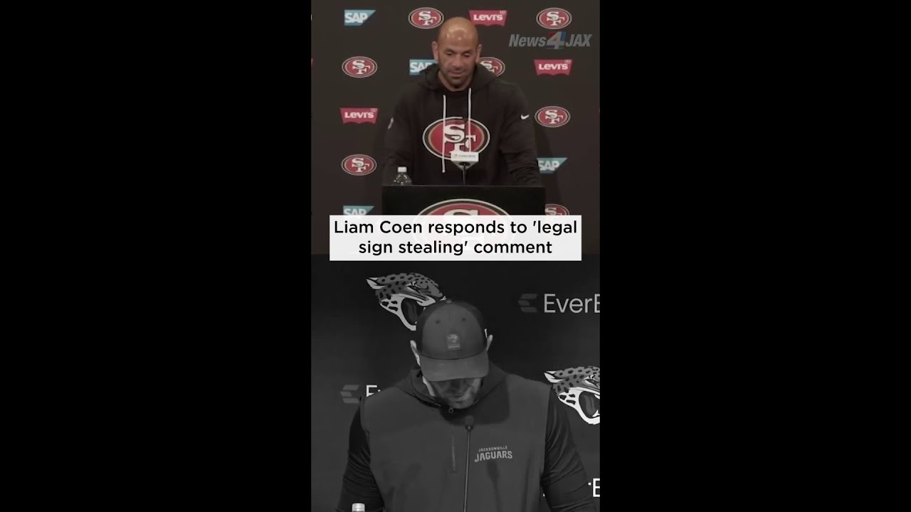Jaguars HC Liam Coen responds to 'legal sign stealing' comment by 49ers DC Robert Saleh