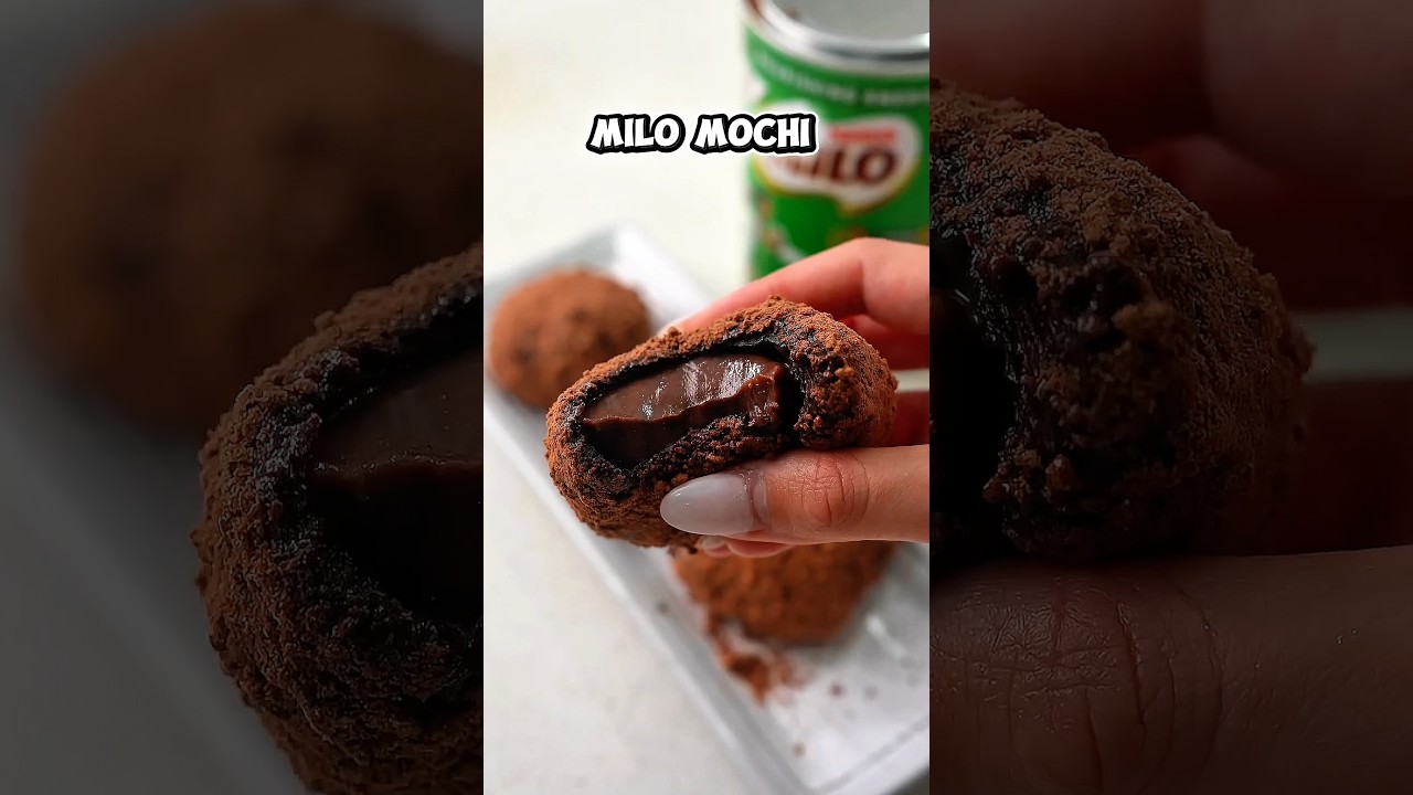 Milo mochi from @catherine.desserts