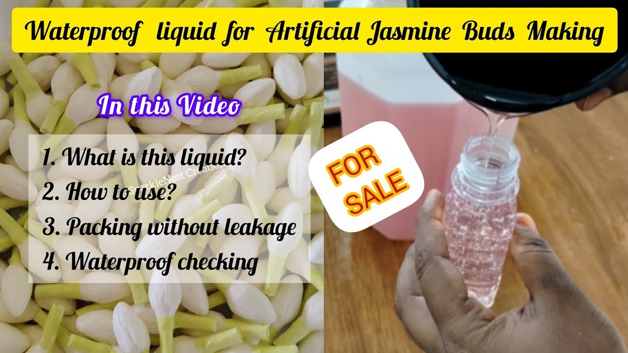 Waterproof liquid for Artificial Jasmine buds making 💕FOR SALES 💕WhatsApp only for order 9952302576