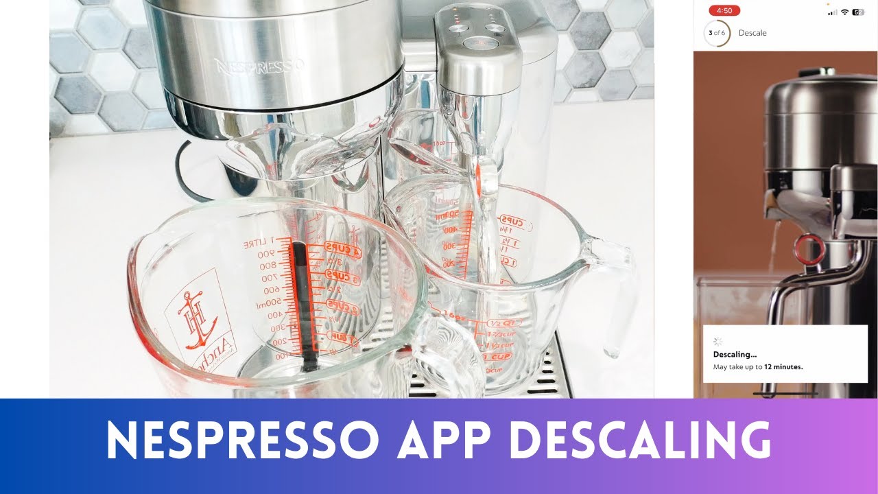 Удаление накипи на Nespresso Vertuo Creatista с помощью приложения