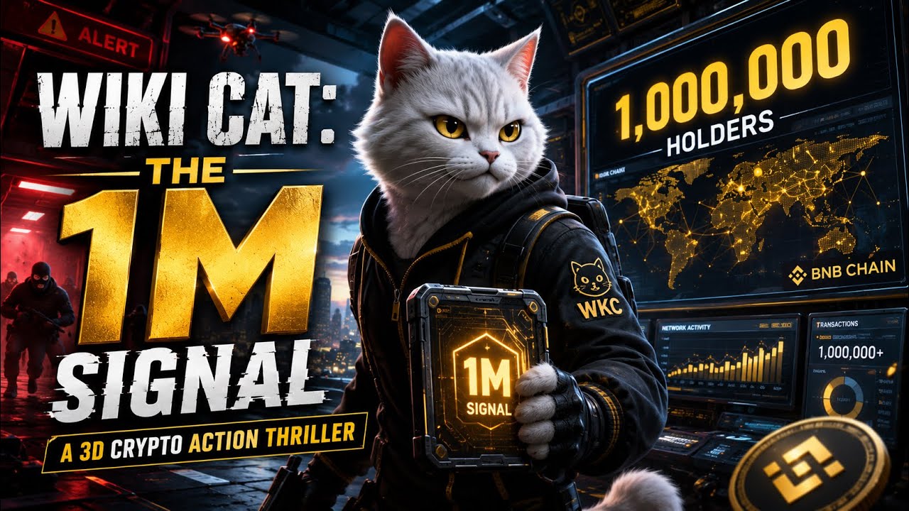 Wiki Cat: The 1M Signal | A 3D Crypto Action Thriller