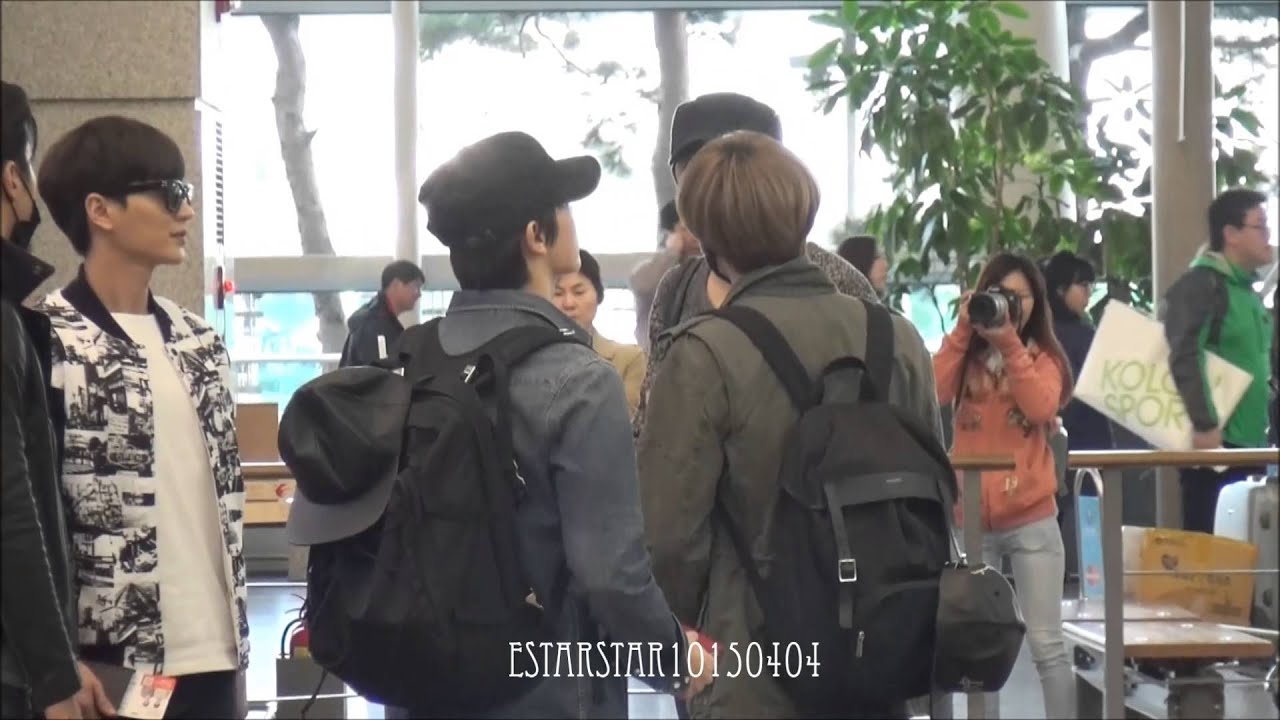 150328 ICN 인천공항 - 은혁 & 동해 Eunhyuk & Donghae focus (happy happy donghae!)