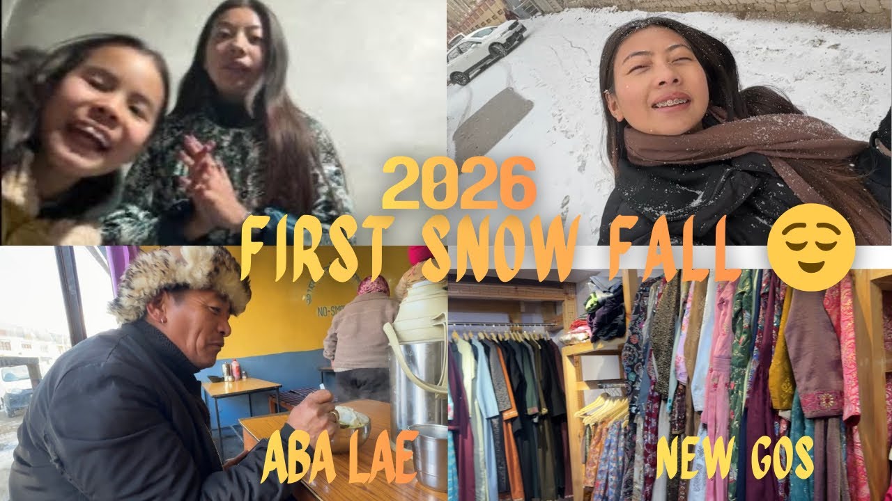 ||2026 FIRST SNOWFALL IN LEH❄️❤️||