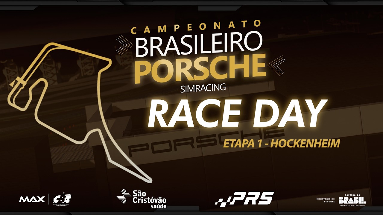 Campeonato Brasileiro Porsche SIMRace - 1ª Etapa (HOCKENHEIM) AO VIVO