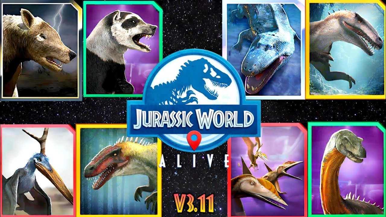 Upcoming new Dinosaurs in version 3.11 ( Jurassic world alive).