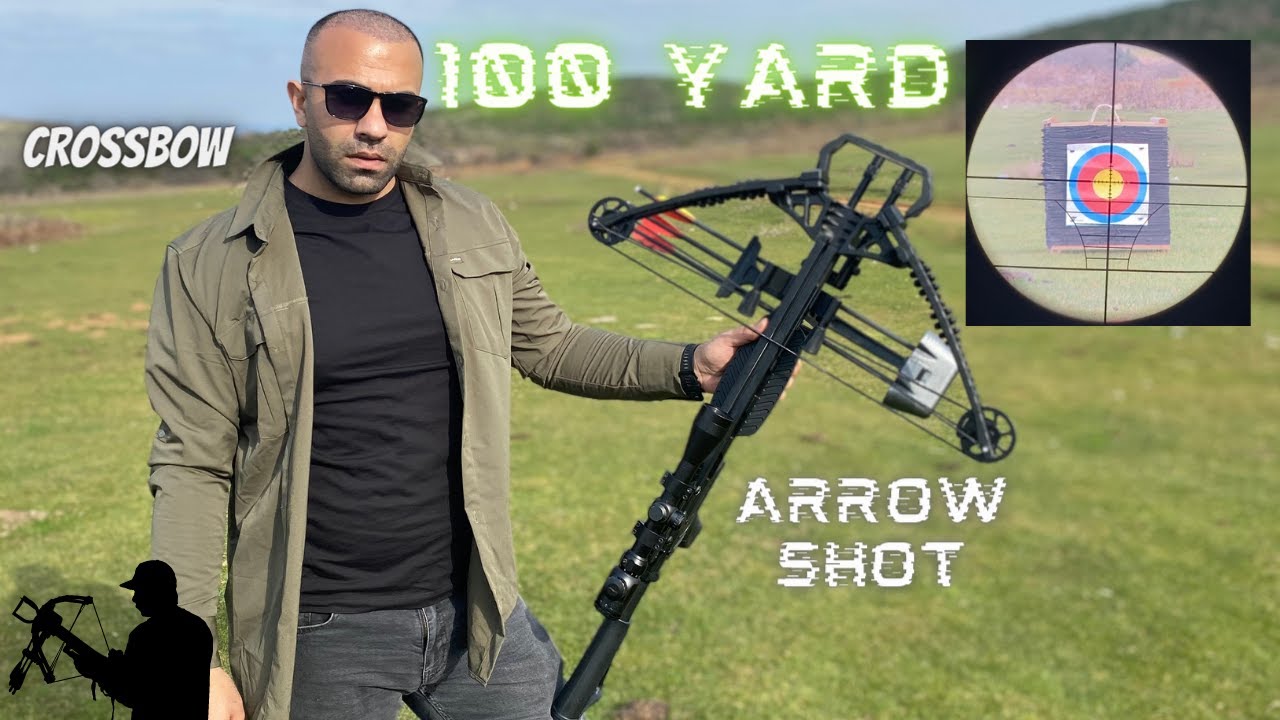 M62A Crossbow 100 Yards Arrow Shot АРБАЛЕТ