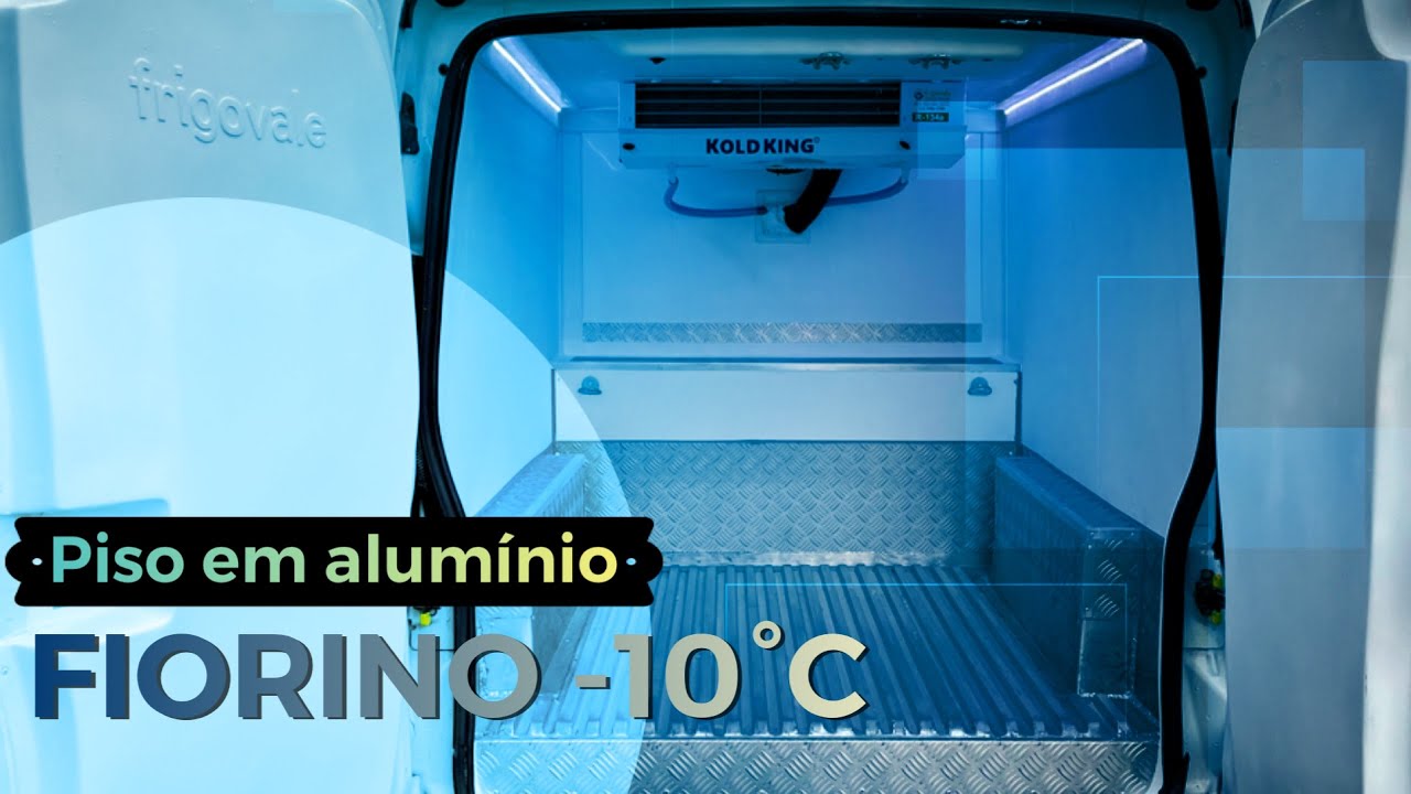 Fiorino refrigerada com piso em alumínio.