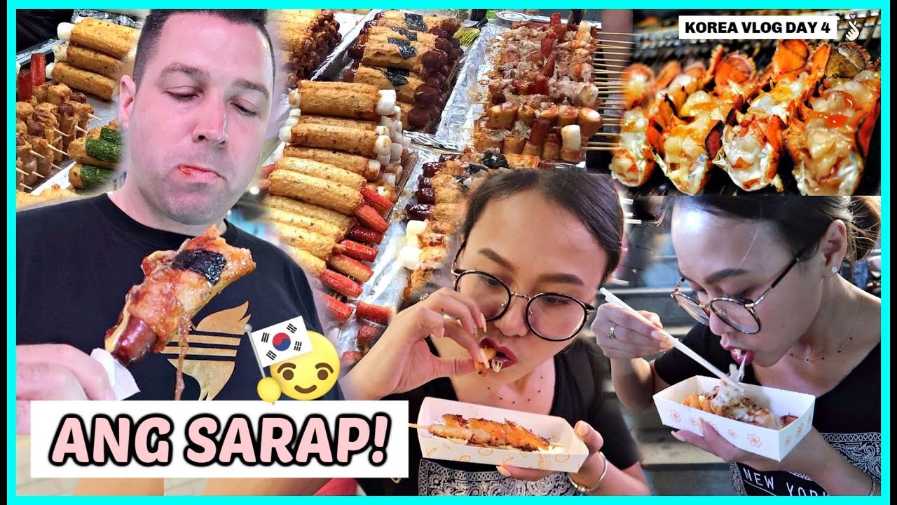 KAIN TAYO! STREET FOOD SA KOREA! KUMUSTA ANG PRESYO AT LASA?! KOREA VLOG DAY 4 | rhazevlogs