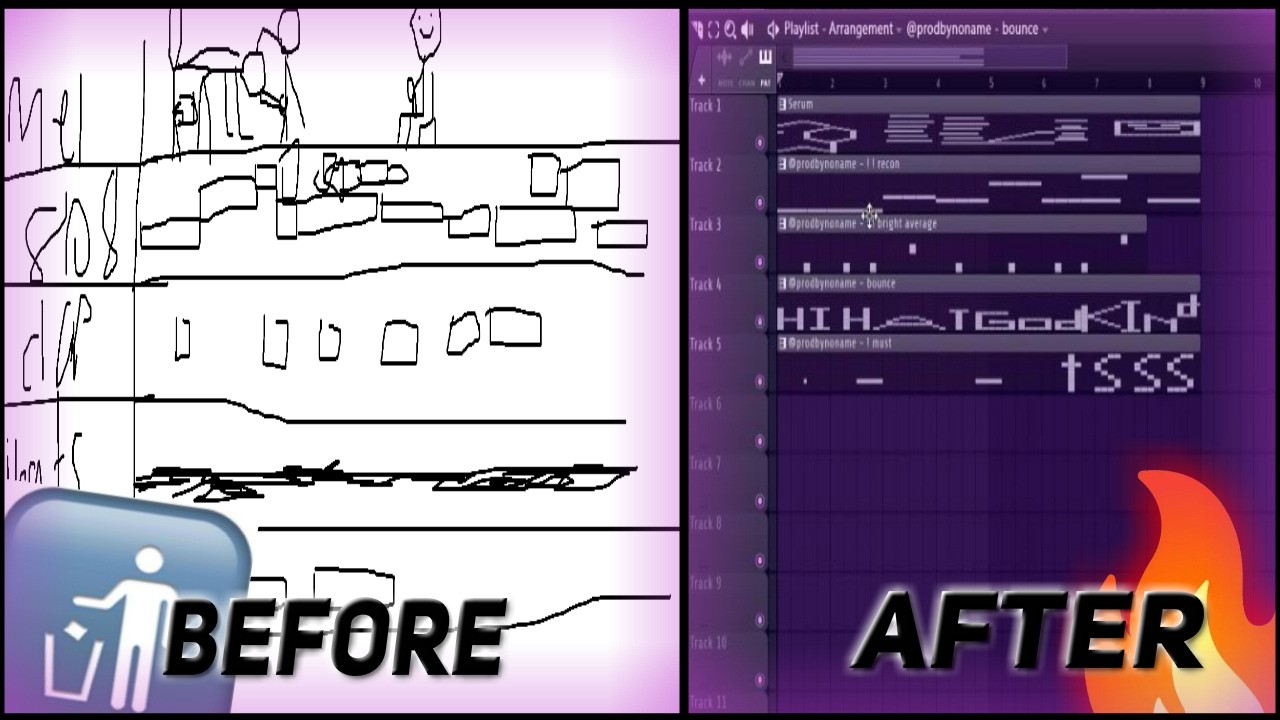 making beats out of TERRIBLE drawings