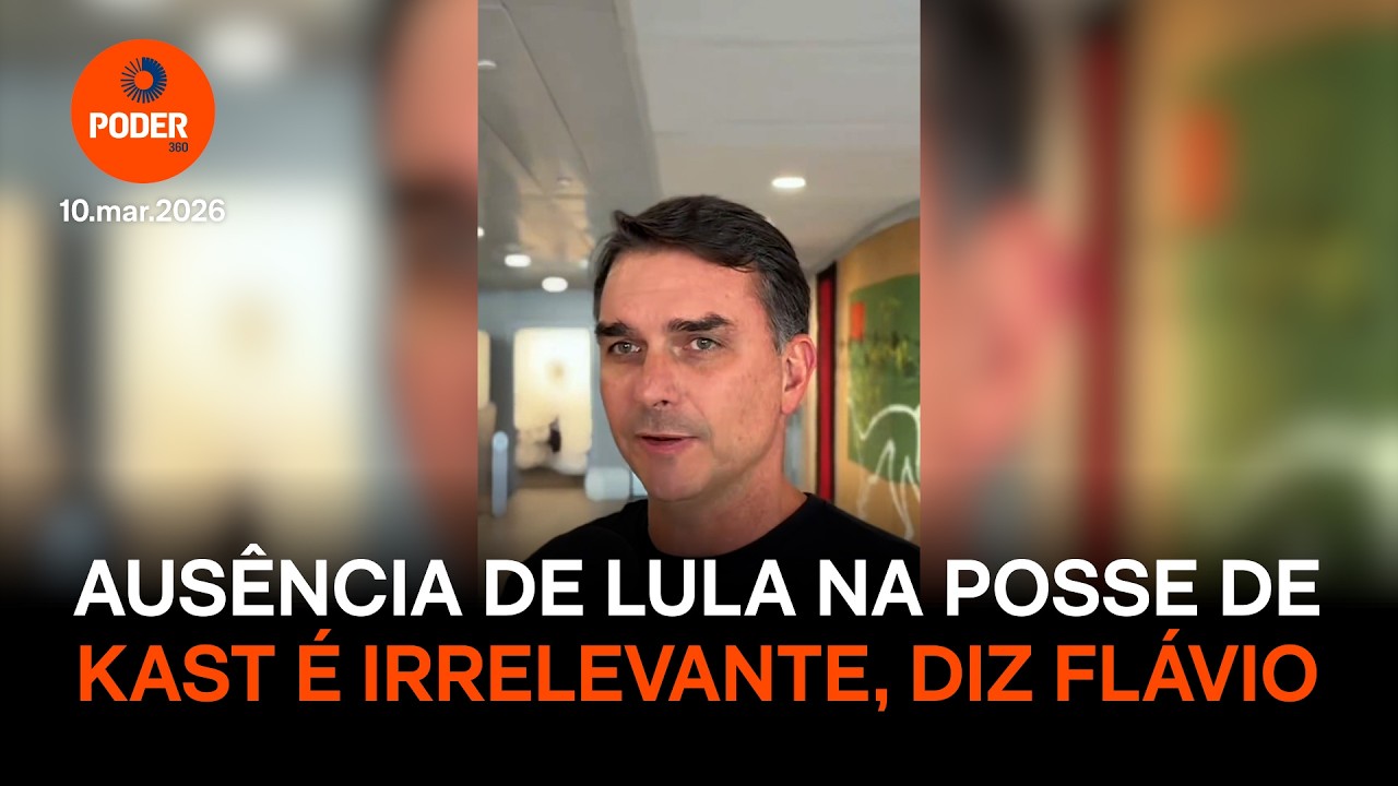 Ausência de Lula na posse de Kast é irrelevante, diz Flávio Bolsonaro