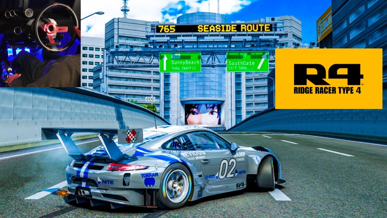 RIDGE RACER TYPE 4 style Porsche Drifting | Seaside Route 765 | Assetto Corsa