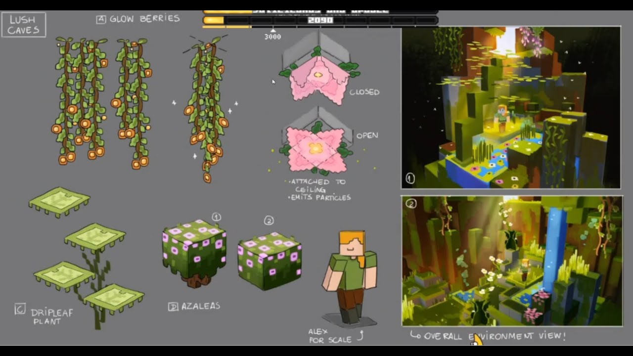 NEW LUSH CAVES!! || MINECON 2020 FANS REACTION + Perspectiva de ElrichMC