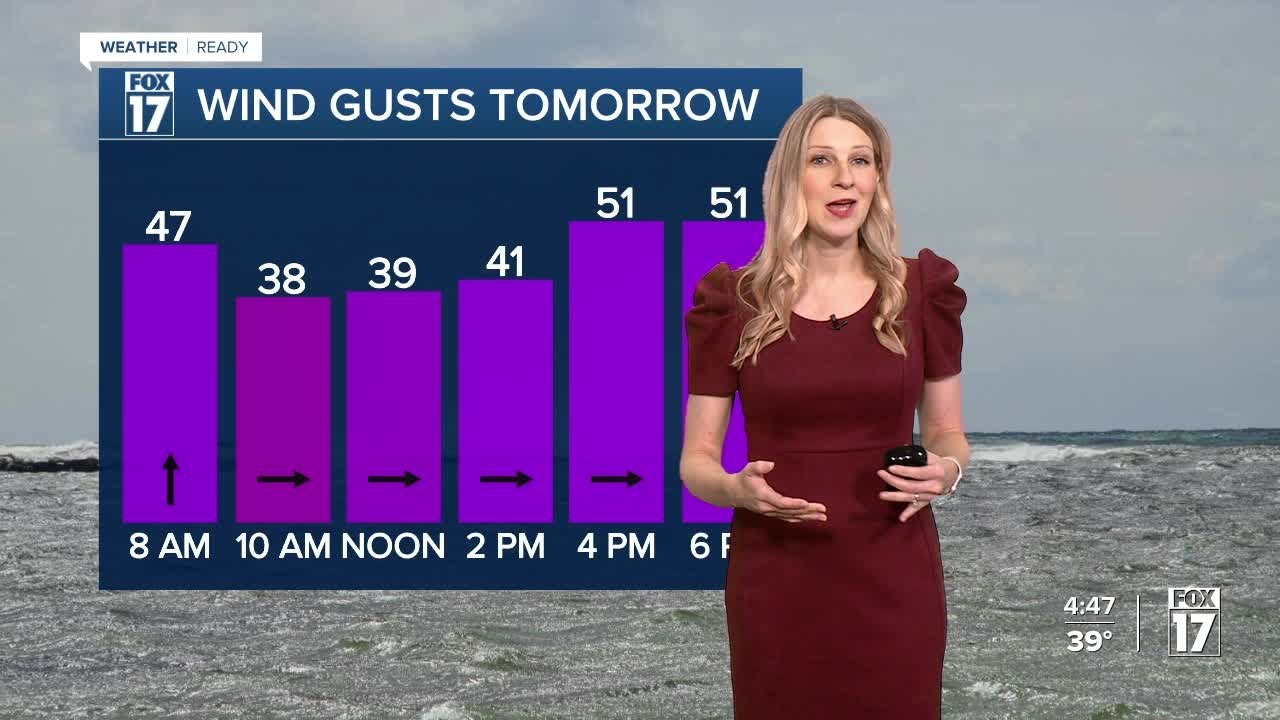 Thursday PM Forecast: Becoming windy, rain snow mix