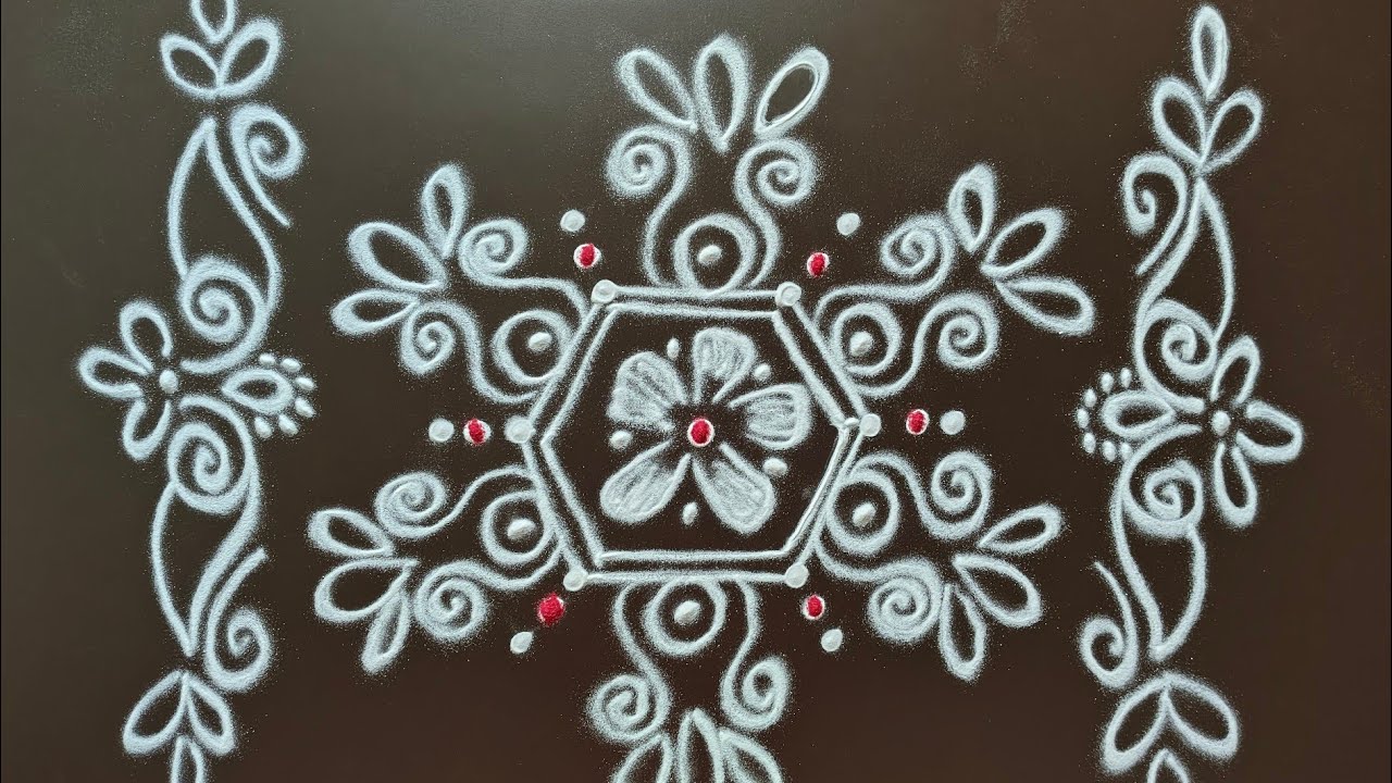 Navaratri special simple kolam 🌹//simple rangoli//kolam @tararangoliworld35 