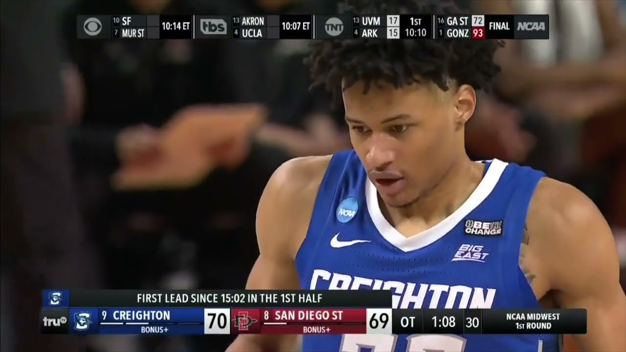 Trey Alexander CLUTCH buckets for Creighton vs San Diego State | Freshman comes up HUGE!! 03-17-22