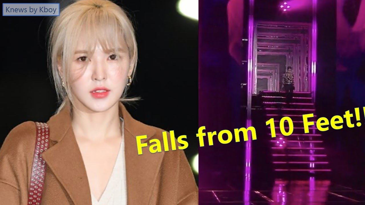Redvelvet Wendy falls 10 feet during rehearsal of SBS K-Pop Awards. But BTS Knew?