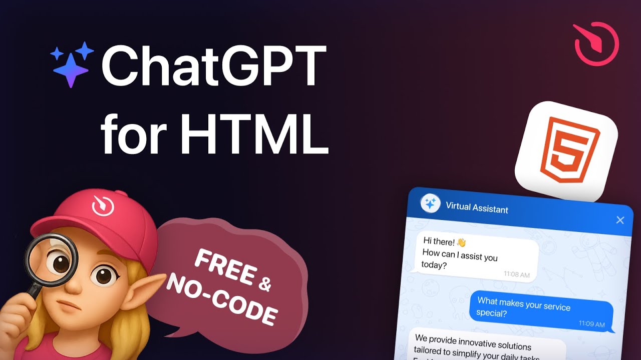 Как добавить ChatGPT на HTML-сайт [Руководство по интеграции ИИ]