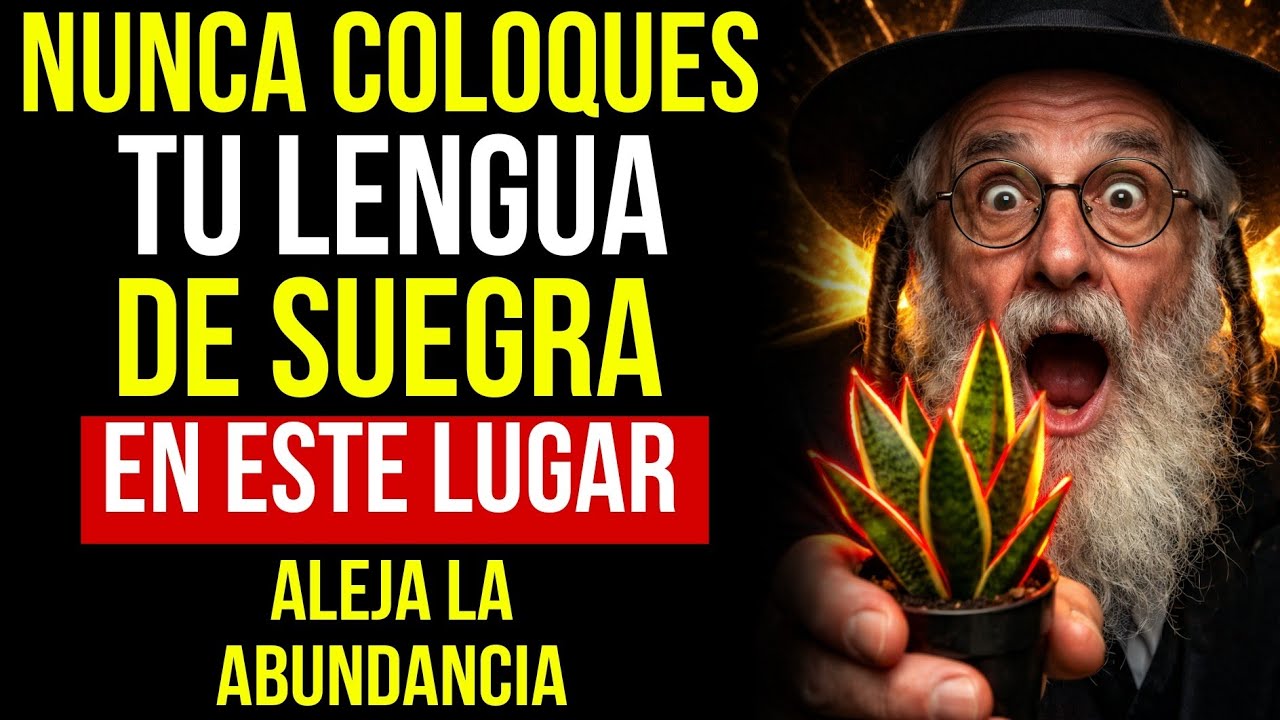 NUNCA pongas la Lengua de Suegra AQUÍ: bloquea el DINERO (Sabiduría Judía)