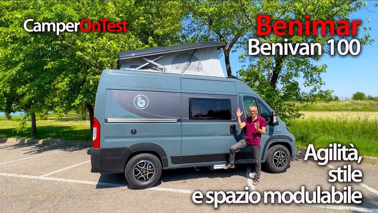 Benimar Benivan100: van da 541 cm, maneggevole  ma con 4 posti letto grazie al tetto a soffietto