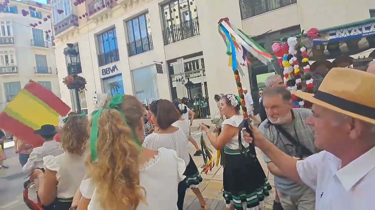 Verdiales .Panda Aires del Torcal . Estilo Almogía .Calle Larios Feria de Málaga 2024