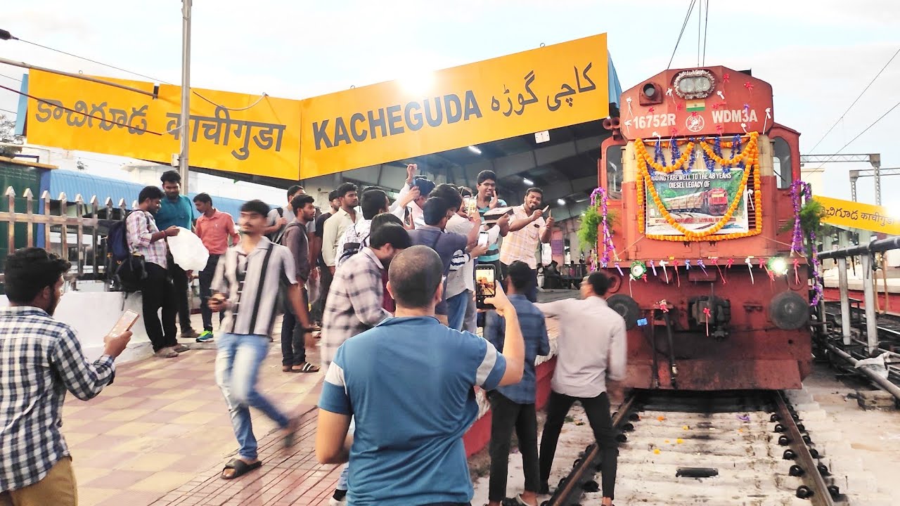 BIDDING FAREWELL To Last DIESEL Run of KACHEGUDA-MYSURU SF Exp.(12785) | INDIAN RAILWAYS