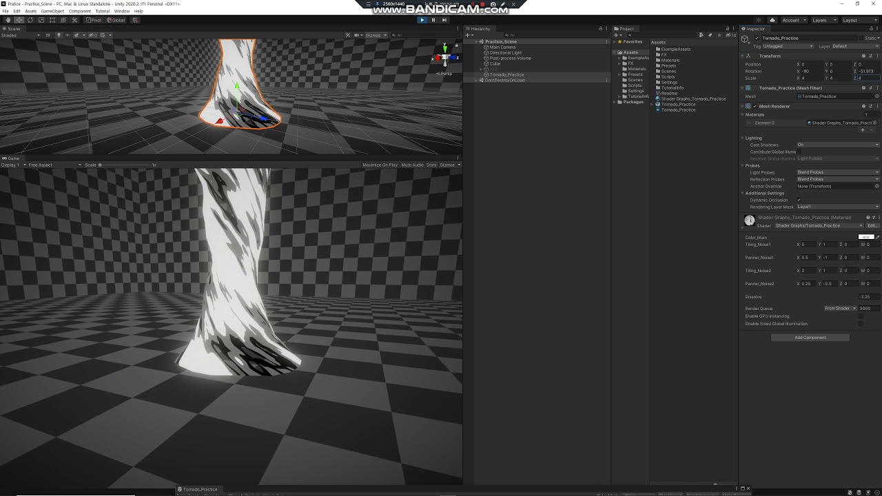 [유니티 쉐이더 그래프] 카툰풍 토네이도 쉐이더 제작 / [Unity Shader Graph] Creating Cartoon Style Tornado Shaders