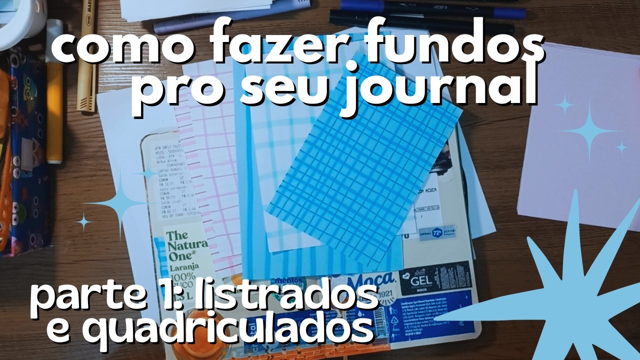 como fazer fundos pro seu journal ✨ diy pattern paper