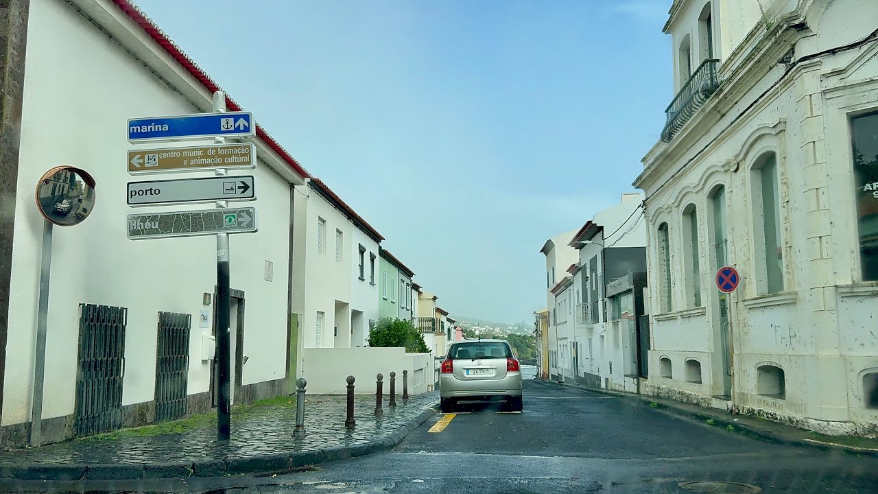 Drive from Vila Franca do Campo to Ponta Delgada Airport PDL 4K, Sao Miguel Azores Portugal 03.11.24