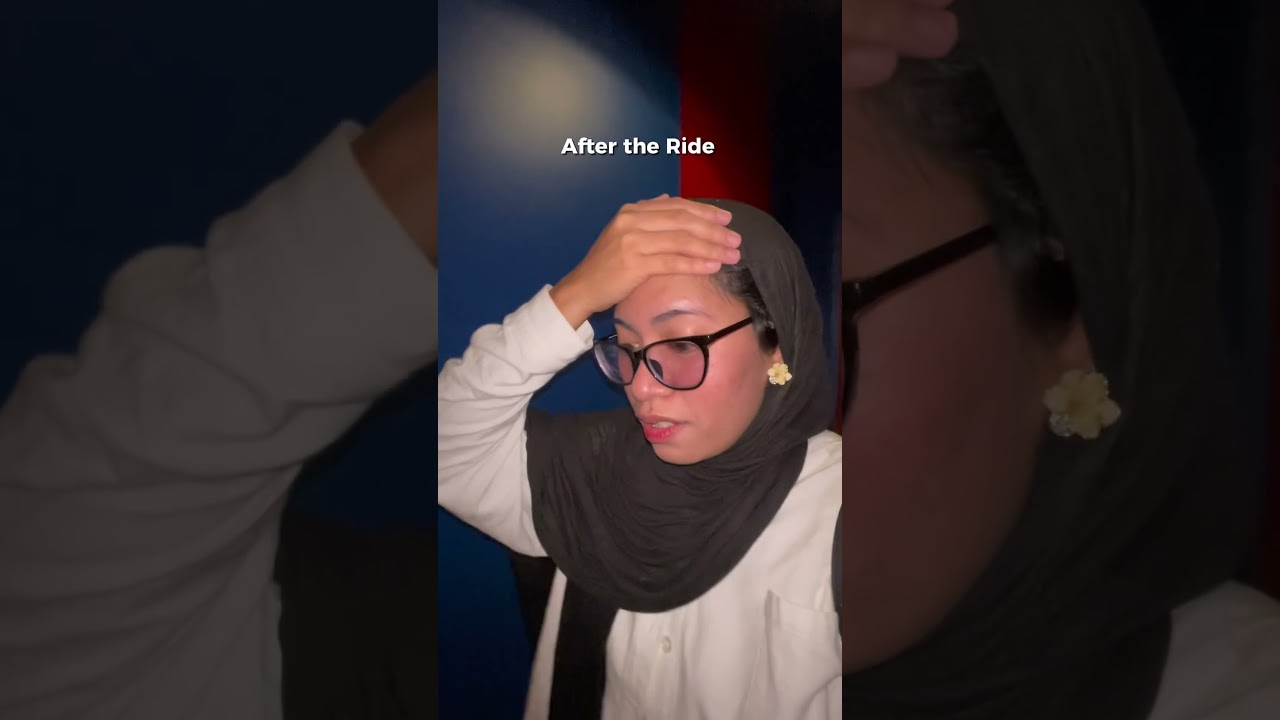 Before vs After the Ride - Motiongate Dubai #dubailife