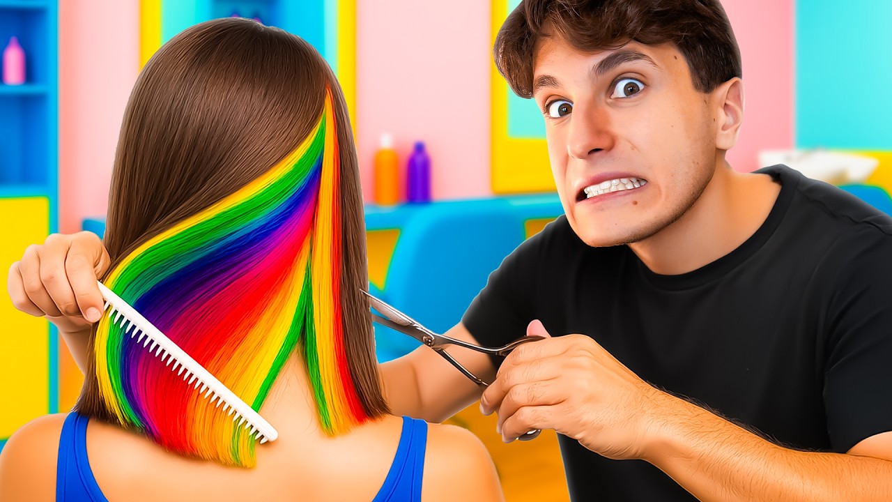 DIVENTO UN PARRUCCHIERE NELLA VITA REALE PER UN GIORNO CON NINNA E MATTI E I NOSTRI AMICI!✂️
